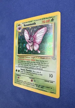 VENOMOTH UNLIMITED HOLO RARE - 13/64 WotC Pokemon TCG Jungle Set Vintage - Image 3