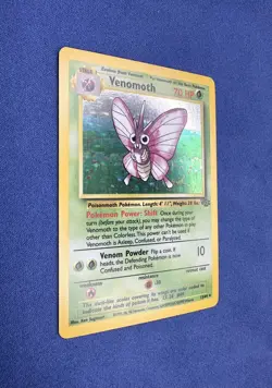 VENOMOTH UNLIMITED HOLO RARE - 13/64 WotC Pokemon TCG Jungle Set Vintage - Image 4