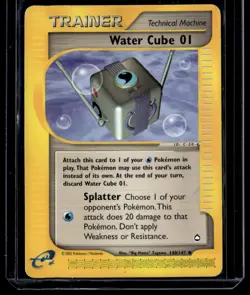 Water Cube 01 140/147 Aquapolis Uncommon English Pokemon Card - Image 1