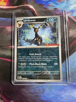 Pokemon Umbreon 130/197 Obsidian Flames Promo GameStop Holo 110 HP Card - Image 1