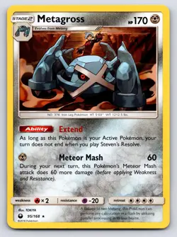 Metagross 95/168 Holo Rare Celestial Storm Pokemon Holo Lightly Played - Image 1