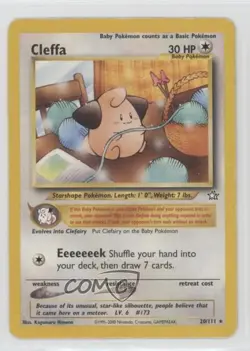 Cleffa Pokemon Neo Genesis #20 2000 - Image 1