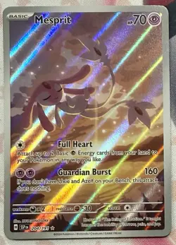 Mesprit Pokemon TCG Surging Sparks Illustration Rare Card #204/191 - Image 1