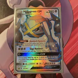 Metagross GX 157a/145 Alternate Art Shiny Hidden Fates Pokemon NM/Near Mint - Image 1