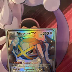 Metagross GX 157a/145 Alternate Art Shiny Hidden Fates Pokemon NM/Near Mint - Image 4