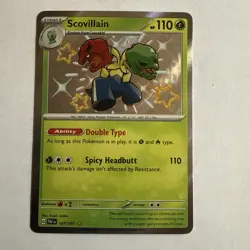 Pokemon TCG Paldean Fates Scovillain #107/091 Shiny Holo Card - Image 1