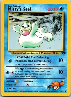 Misty's Seel - Gym Challenge #091/132 Pokemon tcg - Image 1