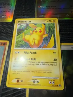 Pikachu 70/100 Stormfront Pokemon TCG Card Regular NM Near Mint - Image 1
