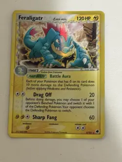 Pokemon Feraligatr Delta Species Holo Rare 2/101 EX Dragon Frontiers – NM/LP! - Image 2
