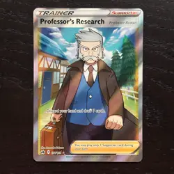 Professor's Research 150/159 Pokemon Crown Zenith Full Art Ultra Rare Holo NM - Image 1