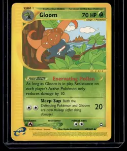 Gloom 049/147 Aquapolis Uncommon English Pokemon Card - Image 1