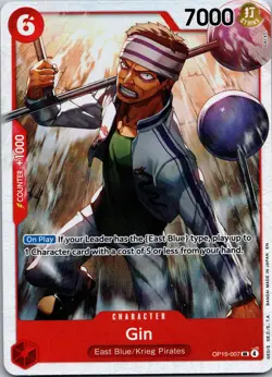 Gin SR OP15-007 ENGLISH ONE PIECE Card Adventure on KAMI’s Island - NM - Image 1