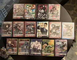 English Union Arena Alt Art 15 Card Lot-Eren Jaeger, Kurapika, Action Point Foil - Image 1