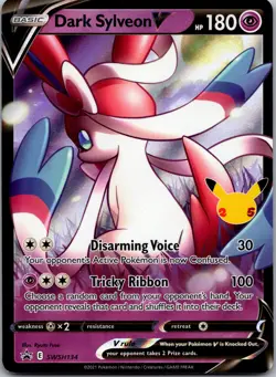 Dark Sylveon V Promo SWSH: Sword & Shield Promo Cards SWSH134 NM - Image 1