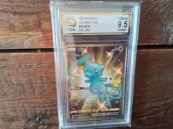 Pokemon Cards promo sr ar mew mewtwo x vmax shiny 025/025 ex graded art card b40 - Image 1