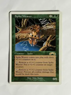 Spike Weaver Gold Rare Creature Card MTG Magic the Gathering - Image 1