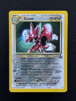 Scizor 33 WOTC Black Star Promo Pokemon Card - Image 1