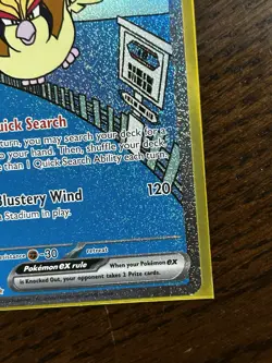 Pokemon Card TCG Pidgeot ex SIR 225/197 SV03: Obsidian Flames Holo Full Art NM - Image 5