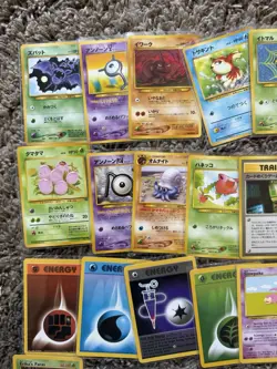 176 Vintage Non Halo Pokemon Card Lot Japanese Mix Slowpoke Charmander - Image 2