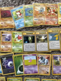 176 Vintage Non Halo Pokemon Card Lot Japanese Mix Slowpoke Charmander - Image 3