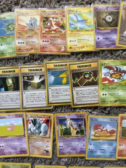 176 Vintage Non Halo Pokemon Card Lot Japanese Mix Slowpoke Charmander - Image 4