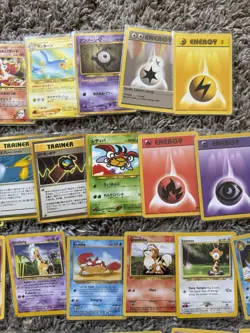 176 Vintage Non Halo Pokemon Card Lot Japanese Mix Slowpoke Charmander - Image 5