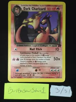 Dark Charizard 21/82 Team Rocket Regular LP Ungraded Pokemon Card - Image 1