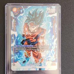 Dragon Ball Super Card Game Son Goku Battle Card Foil FB02-119 4C 25000 HP - Image 1