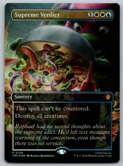 MTG Supreme Verdict 134 Promo Borderless Foil TMNT Pizza Box Commander NM - Image 1