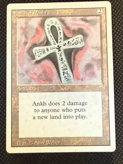 Ankh of Mishra Revised 1994 3rd Edition Magic the Gathering Rare Artifact MtG - Image 1
