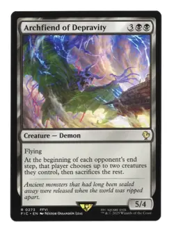 Archfiend of Depravity Commander #273 NM Final Fantasy Magic FIN MTG FFVI - Image 1