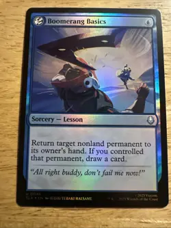 Boomerang Basics NM Foil MTG Avatar: The Last Airbender Unplayed Magic Gathering - Image 1
