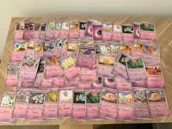 Pokemon Card Collection - Pink/Purple Cute - Bulk - Image 1