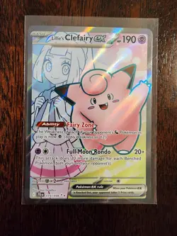Pokemon TCG: Lillie’s Clefairy EX 173/159 Journey Together Full Art NM Condition - Image 3