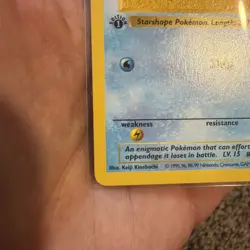 Pokemon Vintage 1st Edition Staryu 065/102 Base Set (shadowless) Wotc 1999 - Image 5