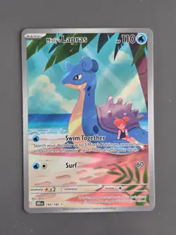 Pokemon TCG Misty's Lapras 194/182 Destined Rivals Illustration Rare Holo 110 HP - Image 1