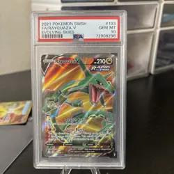 Rayquaza V 193/203 Evolving Skies Full Art Ultra Rare 2021 Pokemon SWSH - PSA 10 - Image 2