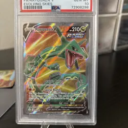 Rayquaza V 193/203 Evolving Skies Full Art Ultra Rare 2021 Pokemon SWSH - PSA 10 - Image 3