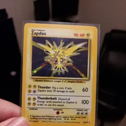 Pokemon Zapdos Base Set Holo Rare 16/102 90HP 1999 Wizards of the Coast - Image 1