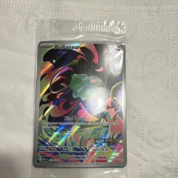 Pokemon Bulbasaur MEGA Full Art Holo Rare Me01 Mega Evolution stamped - Image 1
