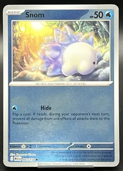 Pokemon Snom 042/132 Reverse Holo Mega Evolution NM - Image 1
