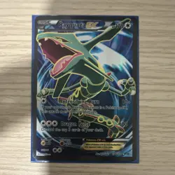 Pokemon Rayquaza EX 104/108 Roaring Skies Ultra Rare Full Art Holo Basic 170 HP - Image 1