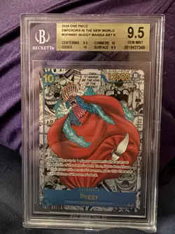 One Piece Buggy 2024 Emperors in the New World OP09-051 Manga Art BGS 9.5 - Image 1