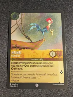 Disney Lorcana Heihei Boat Snack 7/204 Common Foil NM - Image 1