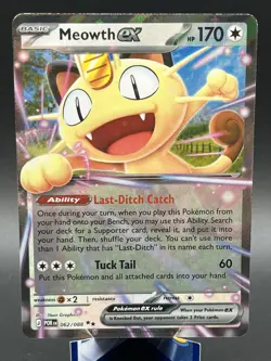 Pokemon TCG Meowth EX Double Rare Card 062/088 Perfect Order - Image 1