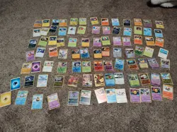 Pokemon Card Lot Of 90 Cards Storage Unit Fresh#2 - Image 1