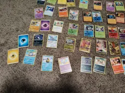 Pokemon Card Lot Of 90 Cards Storage Unit Fresh#2 - Image 2
