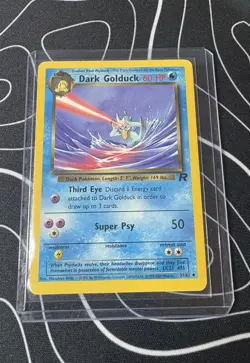 Pokemon TCG Dark Golduck Card 37/82 Team Rocket - Image 1