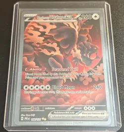 Pokemon TCG Bloodmoon Ursaluna EX Prismatic Evolutions Card 168/131 - Image 1