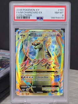 Pokemon Card M Charizard EX Full Art 101/108 Evolutions 2016 Ultra Rare PSA 8 - Image 1